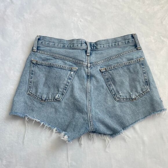 Agolde Women's Denim Shorts Size 27 Blue - Picture 2 of 5